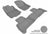 MAXpider Rubber Floor Mats for Mercedes-Benz [Covers Front & Rear Row, Gray] L1MB02901501