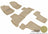 MAXpider Rubber Floor Mats for Mercedes-Benz [Covers Front & Both Rear Rows, Tan] L1MB03901502
