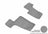 MAXpider Rubber Floor Mats for Mercedes-Benz [Covers Rear (3rd) Row, Gray] L1MB03931501