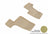 MAXpider Rubber Floor Mats for Mercedes-Benz [Covers Rear (3rd) Row, Tan] L1MB03931502
