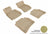 MAXpider Rubber Floor Mats for Mercedes-Benz [Covers Front Row, Tan] L1MB04601502