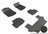 MAXpider Rubber Floor Mats for R350/R500 [Covers Front & Both Rear Rows, Black] L1MB04901509