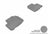 MAXpider Rubber Floor Mats for R350/R500 [Covers Rear (2nd) Row, Gray] L1MB04921501