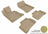 MAXpider Rubber Floor Mats for 2012 2011 2010 Mercedes-Benz GLK350 [Covers Front & Rear Row, Tan] L1MB05101502