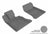 MAXpider Rubber Floor Mats for 2012 2011 2010 Mercedes-Benz GLK350 [Covers Front Row, Gray] L1MB05111501