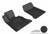 MAXpider Rubber Floor Mats for 2012 2011 2010 Mercedes-Benz GLK350 [Covers Front Row, Black] L1MB05111509