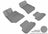 MAXpider Rubber Floor Mats for Mercedes-Benz [Covers Front & Rear Row, Gray] L1MB05201501