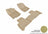 MAXpider Rubber Floor Mats for Mercedes-Benz [Covers Front & Rear Row, Tan] L1MB05301502