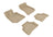 MAXpider Rubber Floor Mats for 2013 2012 2011 Mercedes-Benz CLS550 [Covers Front & Rear Row, Tan] L1MB05401502