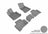 MAXpider Rubber Floor Mats for GLC300/GLC43 AMG [Covers Front & Rear Row, Gray] L1MB07901501