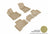 MAXpider Rubber Floor Mats for GLC300/GLC43 AMG [Covers Front & Rear Row, Tan] L1MB07901502