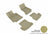 MAXpider Rubber Floor Mats for 2021 2020 2019 2018 2017 Mercedes-Benz C300 [Covers Front & Rear Row, Tan] L1MB08501502