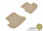 MAXpider Rubber Floor Mats for Mercedes-Benz [Covers Rear (2nd) Row, Tan] L1MB08521502