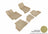MAXpider Rubber Floor Mats for Mercedes-Benz [Covers Front & Rear Row, Tan] L1MB08801502