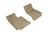 MAXpider Rubber Floor Mats for Mercedes-Benz [Covers Front Row, Tan] L1MB10211502