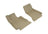 MAXpider Rubber Floor Mats for Mercedes-Benz [Covers Front Row, Tan] L1MB10311502