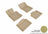 MAXpider Rubber Floor Mats for 2016 2015 2014 Mini Cooper Countryman [Covers Front & Rear Row, Tan] L1MN00901502