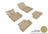 MAXpider Rubber Floor Mats for Mini [Covers Front & Rear Row, Tan] L1MN01001502