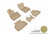 MAXpider Rubber Floor Mats for 2021 2020 2019 2018 2017 2016 Mini Cooper Clubman [Covers Front & Rear Row, Tan] L1MN01301502