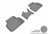 MAXpider Rubber Floor Mats for 2021 2020 2019 2018 2017 2016 Mini Cooper Clubman [Covers Rear (2nd) Row, Gray] L1MN01321501