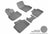 MAXpider Rubber Floor Mats for 2021 2020 2019 2018 2017 Mini Cooper Countryman [Covers Front & Rear Row, Gray] L1MN01801501