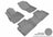 MAXpider Rubber Floor Mats for 2020 2019 2018 2017 2016 2015 2014 2013 2012 2011 Mitsubishi Outlander [Covers Front & Rear Row, Gray] L1MT01001501