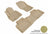 MAXpider Rubber Floor Mats for 2020 2019 2018 2017 2016 2015 2014 2013 2012 2011 Mitsubishi Outlander [Covers Front & Rear Row, Tan] L1MT01001502