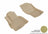 MAXpider Rubber Floor Mats for 2020 2019 2018 2017 2016 2015 2014 2013 2012 2011 Mitsubishi Outlander [Covers Front Row, Tan] L1MT01011502