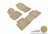MAXpider Rubber Floor Mats for 2021 2020 2019 2018 2017 2016 2015 2014 2013 2012 2011 Mitsubishi Outlander Sport [Covers Front & Rear Row, Tan] L1MT03601502
