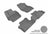 MAXpider Rubber Floor Mats for 2013 2012 2011 2010 Mazda 3 [Covers Front & Rear Row, Gray] L1MZ01301501