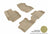 MAXpider Rubber Floor Mats for 2013 2012 2011 2010 Mazda 3 [Covers Front & Rear Row, Tan] L1MZ01301502
