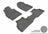 MAXpider Rubber Floor Mats for 2012 2011 2010 2009 2008 2007 Mazda CX-7 [Covers Front & Rear Row, Gray] L1MZ01601501