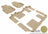 MAXpider Rubber Floor Mats for 2015 2014 2013 2012 2011 2010 2009 2008 2007 Mazda CX-9 [Covers Front & Both Rear Rows, Tan] L1MZ01701502