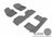 MAXpider Rubber Floor Mats for 2015 2014 2013 2012 Mazda 5 [Covers Front & Both Rear Rows, Gray] L1MZ03901501