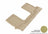 MAXpider Rubber Floor Mats for 2015 2014 2013 2012 Mazda 5 [Covers Rear (3rd) Row, Tan] L1MZ03931502