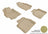 MAXpider Rubber Floor Mats for 2013 2012 2011 2010 2009 Mazda 6 [Covers Front & Rear Row, Tan] L1MZ04501502