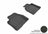 MAXpider Rubber Floor Mats for 2013 2012 2011 2010 2009 Mazda 6 [Covers Rear (2nd) Row, Black] L1MZ04521509