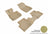 MAXpider Rubber Floor Mats for 2021 2020 2019 2018 2017 2016 Mazda CX-3 [Covers Front & Rear Row, Tan] L1MZ05101502