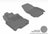 MAXpider Rubber Floor Mats for 2014 2013 2012 2011 2010 2009 Nissan Cube [Covers Front Row, Gray] L1NS02611501