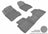 MAXpider Rubber Floor Mats for 2013 2012 2011 2010 2009 2008 Nissan Rogue [Covers Front & Rear Row, Gray] L1NS02901501