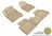 MAXpider Rubber Floor Mats for 2013 2012 2011 2010 2009 2008 Nissan Rogue [Covers Front & Rear Row, Tan] L1NS02901502