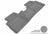 MAXpider Rubber Floor Mats for 2013 2012 2011 2010 2009 2008 Nissan Rogue [Covers Rear (2nd) Row, Gray] L1NS02921501