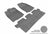 MAXpider Rubber Floor Mats for 2020 2019 2018 2017 2016 2015 2014 2013 Nissan Pathfinder [Covers Front & Rear Row, Gray] L1NS05801501