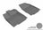 MAXpider Rubber Floor Mats for INFINITI/Nissan [Covers Front Row, Gray] L1NS05811501