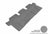 MAXpider Rubber Floor Mats for INFINITI/Nissan [Covers Rear (2nd) Row, Gray] L1NS05821501