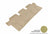 MAXpider Rubber Floor Mats for INFINITI/Nissan [Covers Rear (2nd) Row, Tan] L1NS05821502