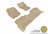 MAXpider Rubber Floor Mats for 2019 2018 2017 2016 2015 2014 2013 2012 2011 2010 2009 2008 2007 2006 2005 Nissan Frontier [Covers Front & Rear Row, Tan] L1NS06101502