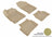 MAXpider Rubber Floor Mats for 2012 2011 2010 2009 2008 2007 Nissan Altima [Covers Front & Rear Row, Tan] L1NS06201502
