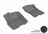 MAXpider Rubber Floor Mats for 2015 2014 2013 2012 2011 2010 2009 Nissan Titan [Covers Front Row, Gray] L1NS06311501