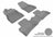 MAXpider Rubber Floor Mats for 2017 2016 2015 2014 2013 2012 2011 Nissan Juke [Covers Front & Rear Row, Gray] L1NS06401501